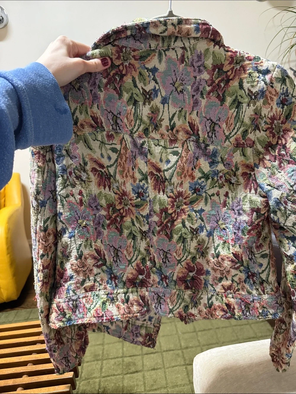 Free People Jacket sz 10 Floral Moto Style Jacket - Picture 2 of 6